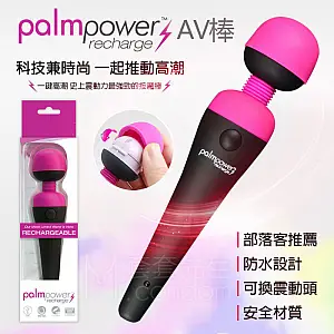 潘美爾 PalmPower 超強震動高潮按摩棒 USB充電版 可加購頭套